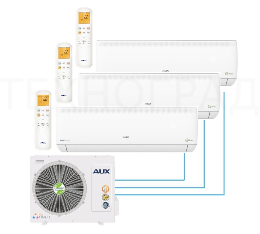 Мультисплит-система AUX AM3-H27 + AMWM-H07 + AMWM-H09 + AMWM-H09